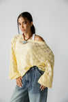 ROSE LACE BLOUSE  -BUTTER YELLOW