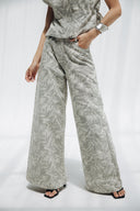 MARBLE MUSE DENIM PANTS -light gray