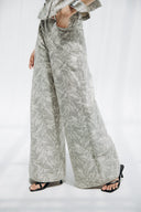 MARBLE MUSE DENIM PANTS -light gray