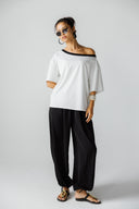 COMFY WIDE PANTS -BLACK