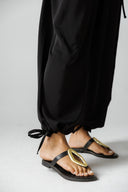 COMFY WIDE PANTS -BLACK