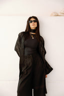 MIDNIGHT FLOW CARDIGAN -BLACK