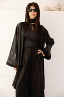 MIDNIGHT FLOW CARDIGAN -BLACK
