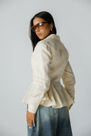 ELEGANT WAIST-FIT SHIRT -CREAMY