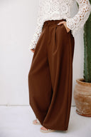 Minimal Balloon Pants -BROWN