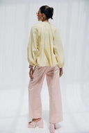 RADIANT TIE BLOUSE -YELLOW