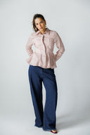 ELEGANT WAIST-FIT SHIRT -CASHMERE