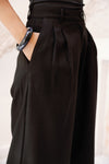 Classic Minimal Pants -BLACK