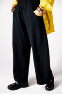 LOWRAISE BALLOON PANTS -Black