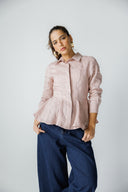 ELEGANT WAIST-FIT SHIRT -CASHMERE