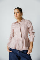 ELEGANT WAIST-FIT SHIRT -CASHMERE