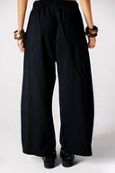 LOWRAISE BALLOON PANTS -Black