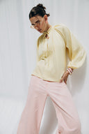 RADIANT TIE BLOUSE -YELLOW