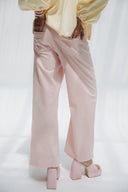 Straight Gabardine pants -PINK