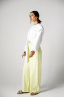 CROPPED COTTON T.SHIRT -OFF WHITE
