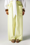 POCKET MELTON PANTS -YELLOW