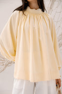 LOOSE GAIPELRE BLOUSE -YELLOW