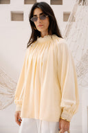 LOOSE GAIPELRE BLOUSE -YELLOW