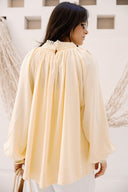 LOOSE GAIPELRE BLOUSE -YELLOW