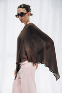 Effortless Flow Cape -BROWN