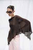 Effortless Flow Cape -BROWN