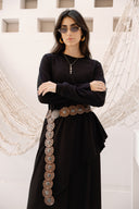 HIGH LOW T-SHIRT -BLACK