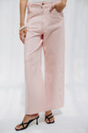 Straight Gabardine pants -PINK