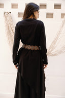 HIGH LOW T-SHIRT -BLACK