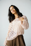 ROSE LACE BLOUSE  -PINK