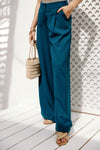 Relaxed Tailored Pants -PETROLEUM