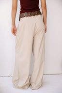 Classic Minimal Pants -Beige