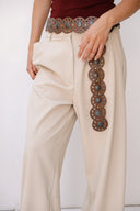 Classic Minimal Pants -Beige
