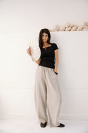Ribbed Square Neck Basic top -BLACK