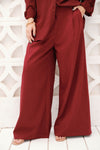 Classic Minimal Pants -MAROON