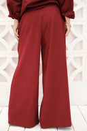 Classic Minimal Pants -MAROON