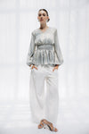 GLOW BLOUSE -GRAY