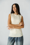 sleeveless top -BUTTER YELLOW