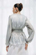 GLOW BLOUSE -GRAY