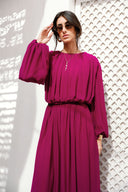 FLUTTER GRACE DRESS - PURPLE