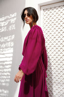FLUTTER GRACE DRESS - PURPLE