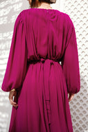 FLUTTER GRACE DRESS - PURPLE