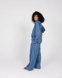 RIVA LINEN JACKET -BLUE