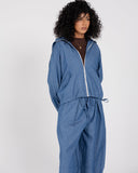 RIVA LINEN JACKET -BLUE