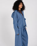 RIVA LINEN JACKET -BLUE