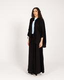 COMFY LINEN BLOUSE -BLACK