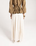 A-LINE LACE SKIRT -OFF WHITE