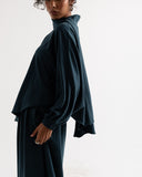VEYRA BLOUSE -PETROLEUM