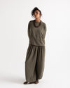Aura Ribbed T-Shirt -OLIVE