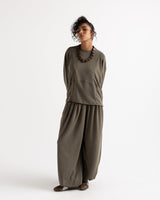 Aura Ribbed T-Shirt -OLIVE