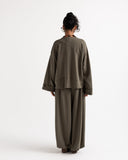 Aura Ribbed T-Shirt -OLIVE